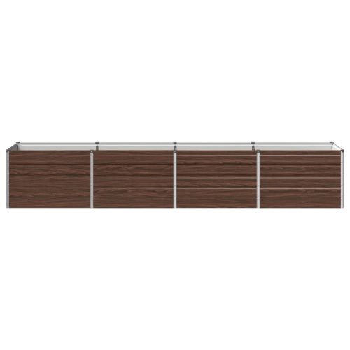 Вдигната леха за градина Черно 320 x 80 x 55 см