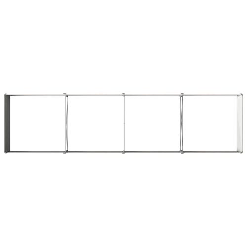 Вдигната леха за градина Черно 320 x 80 x 55 см