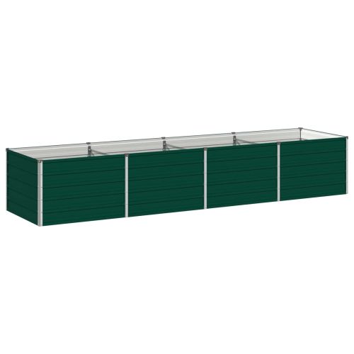 Вдигната леха за градина Зелено 320 x 80 x 55 см