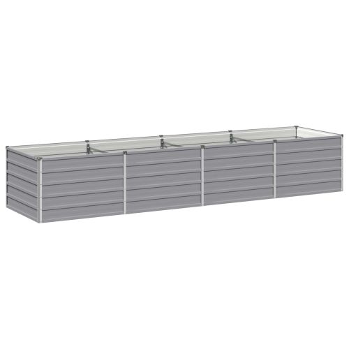 Вдигната леха за градина Сиво 320 x 80 x 55 см