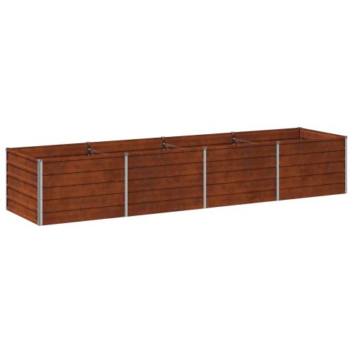 Вдигната леха за градина Ръждясало 320 x 80 x 55 см картон