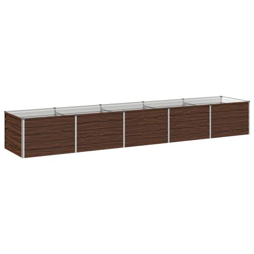 Вдигната леха за градина Черно 400 x 80 x 55 см