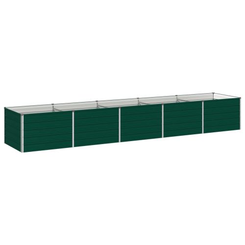 Вдигната леха за градина Зелено 400 x 80 x 55 см