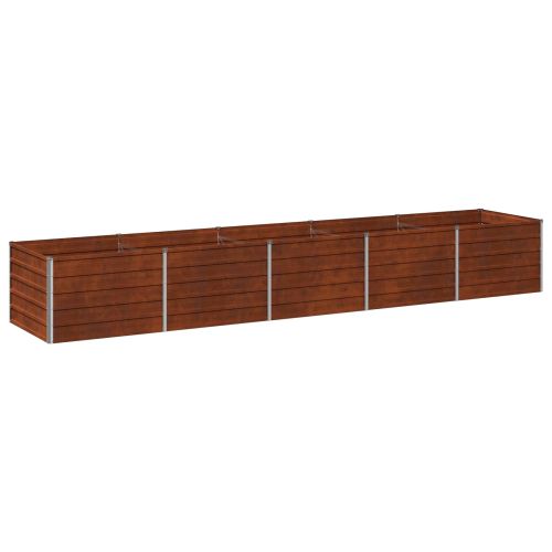Вдигната леха за градина Ръждясало 400 x 80 x 55 см картон