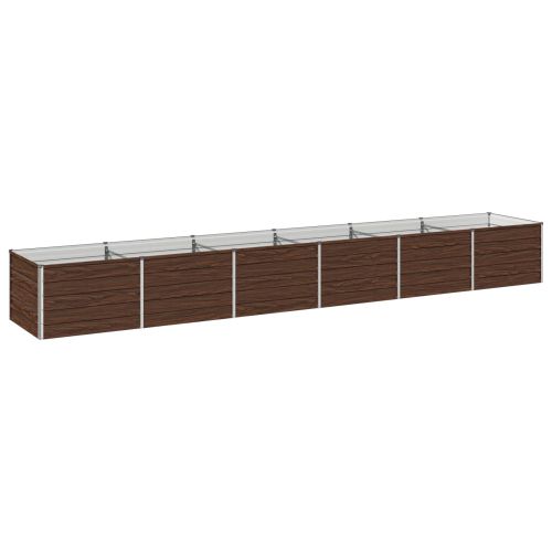 Вдигната леха за градина Черно 480 x 80 x 55 см