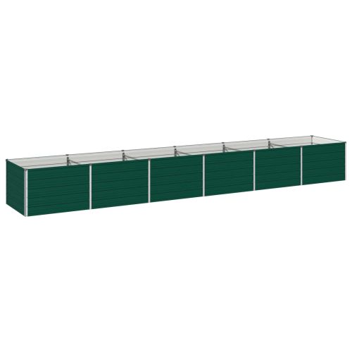 Вдигната леха за градина Зелено 480 x 80 x 55 см