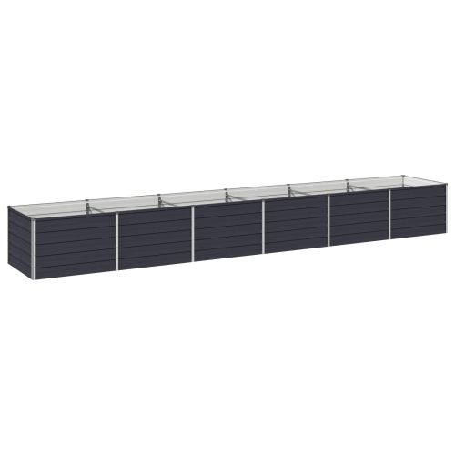 Вдигната леха за градина Антрацит 480 x 80 x 55 см