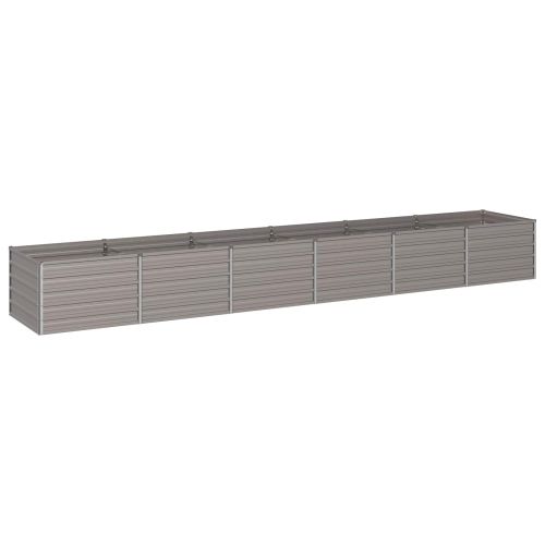 Вдигната леха за градина Ръждясало 480 x 80 x 55 см картон