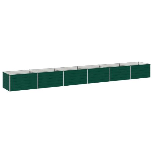 Вдигната леха за градина Зелено 600 x 80 x 55 см