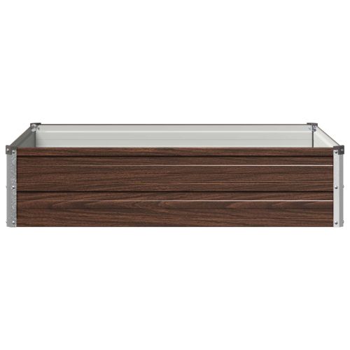 Вдигната леха за градина Черно 100 x 80 x 24 см