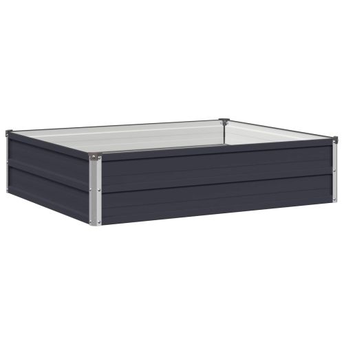 Вдигната леха за градина Антрацит 100 x 80 x 24 см