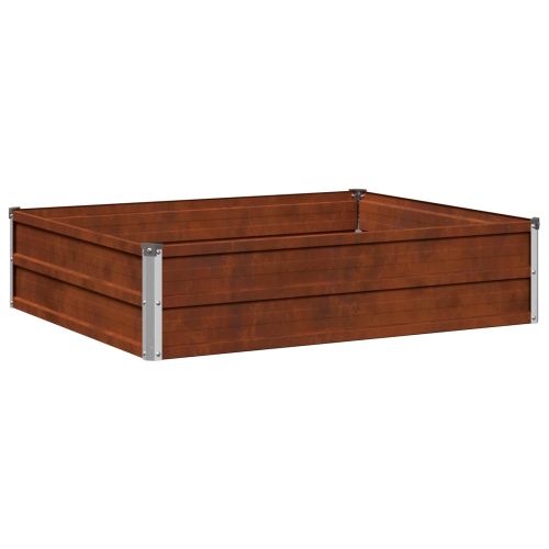 Вдигната леха за градина Ръждясало 100 x 80 x 24 см картон