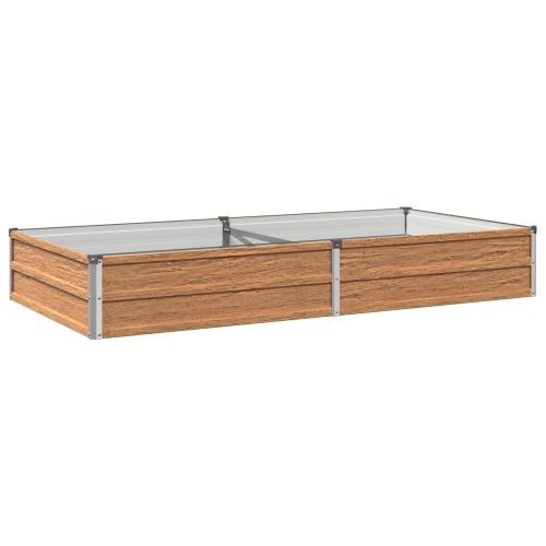 Вдигната леха за градина Дървен кафяв 160 x 80 x 24 см