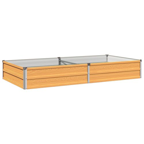 Вдигната леха за градина Натурално 160 x 80 x 24 см