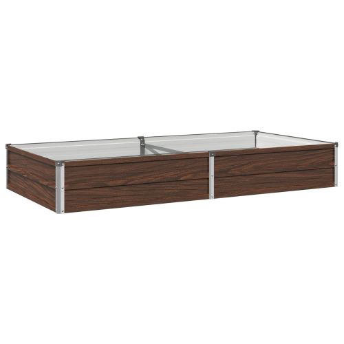 Вдигната леха за градина Черно 160 x 80 x 24 см