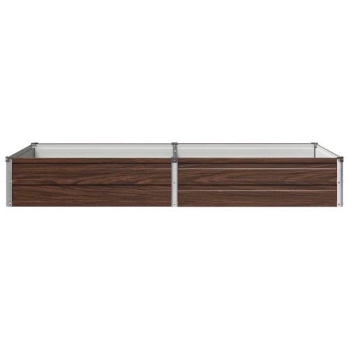 Вдигната леха за градина Черно 160 x 80 x 24 см