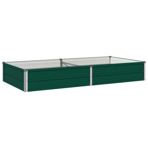 Вдигната леха за градина Зелено 160 x 80 x 24 см