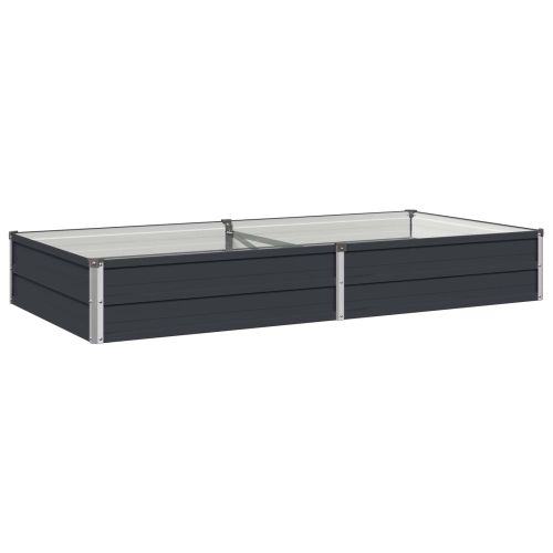 Вдигната леха за градина Антрацит 160 x 80 x 24 см