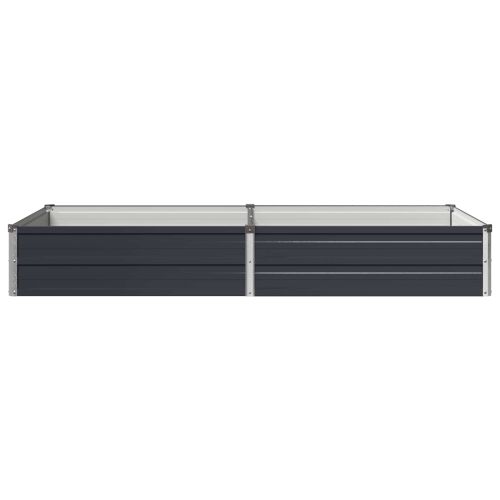 Вдигната леха за градина Антрацит 160 x 80 x 24 см