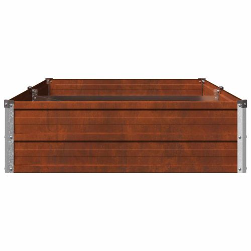 Вдигната леха за градина Ръждясало 160 x 80 x 24 см картон