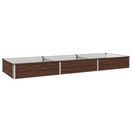 Вдигната леха за градина Черно 240 x 80 x 24 см