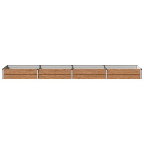 Вдигната леха за градина Дървен кафяв 320 x 80 x 24 см