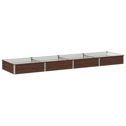 Вдигната леха за градина Черно 320 x 80 x 24 см