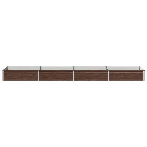 Вдигната леха за градина Черно 320 x 80 x 24 см