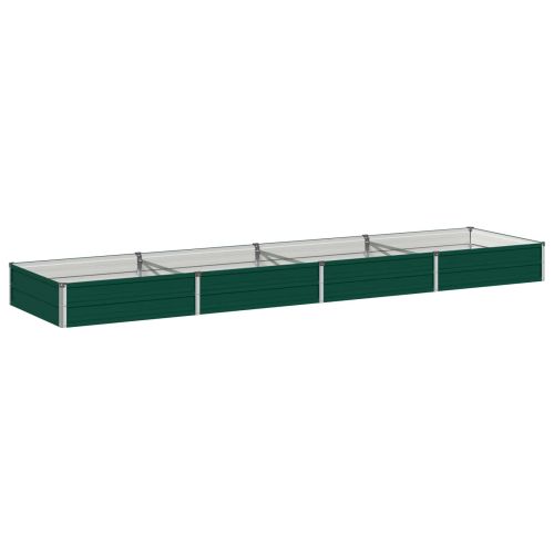 Вдигната леха за градина Зелено 320 x 80 x 24 см