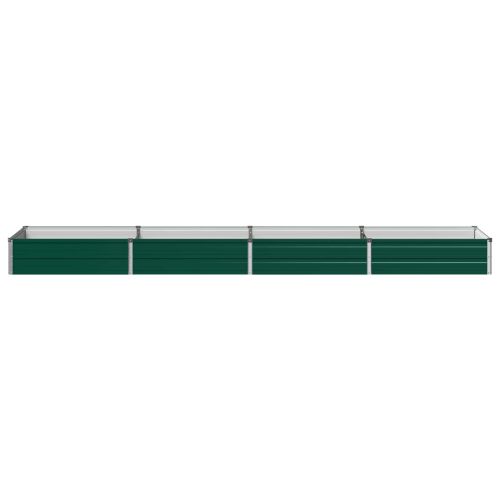 Вдигната леха за градина Зелено 320 x 80 x 24 см