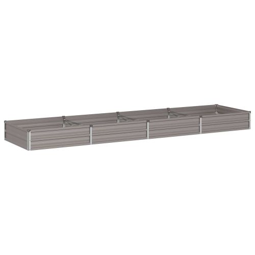 Вдигната леха за градина Ръждясало 320 x 80 x 24 см картон