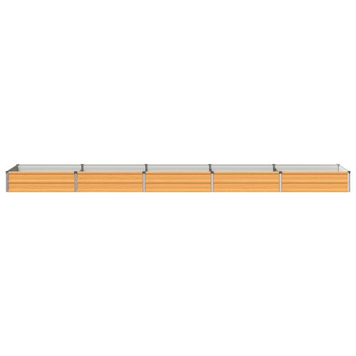 Вдигната леха за градина Натурално 400 x 80 x 24 см