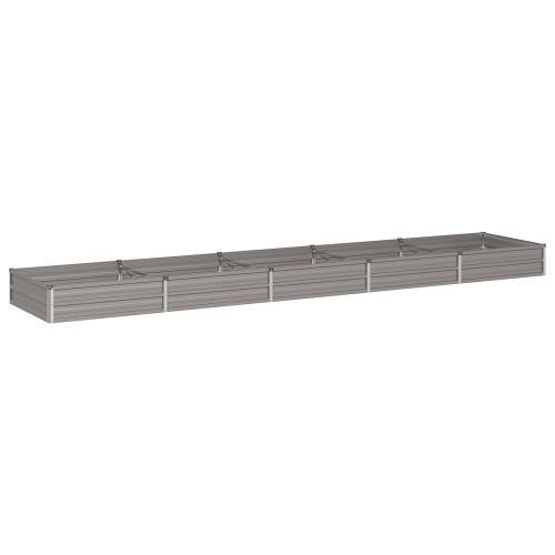 Вдигната леха за градина Ръждясало 400 x 80 x 24 см картон