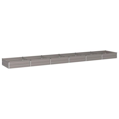 Вдигната леха за градина Ръждясало 480 x 80 x 24 см картон