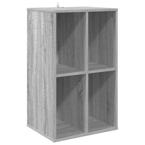 Шкаф за грамофонни плочи Сив Сонома 44,5 x 36,5 x 74,5 см