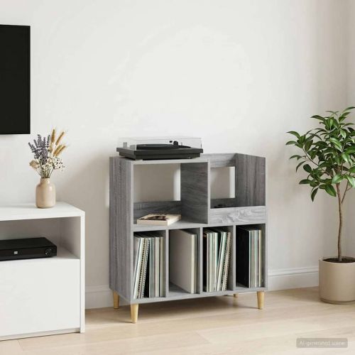 Стойка за грамофон Сив Сонома 82 x 39,5 x 82,5 см