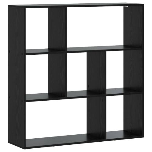 Шкаф за книги 102 x 29 x 103,5 см Инженерна дървесина Черен дъб