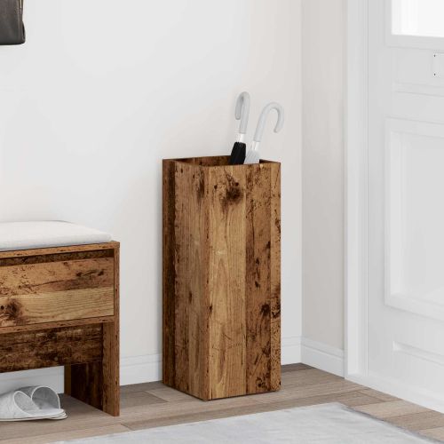 Стойка за чадър със съхранение Старо дърво 25 x 24,5 x 64 см