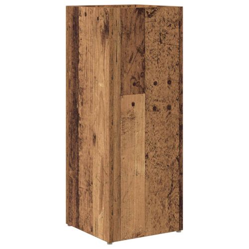 Стойка за чадър със съхранение Старо дърво 25 x 24,5 x 64 см