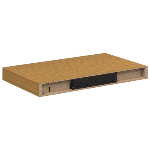 Стенен рафт 4 бр. Бежово 40 x 23,5 x 3,8 см Инженерна дървесина