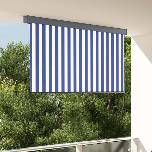 Ролетна щора Синьо и бяло 180 x 250 cm Текстил и Алуминий