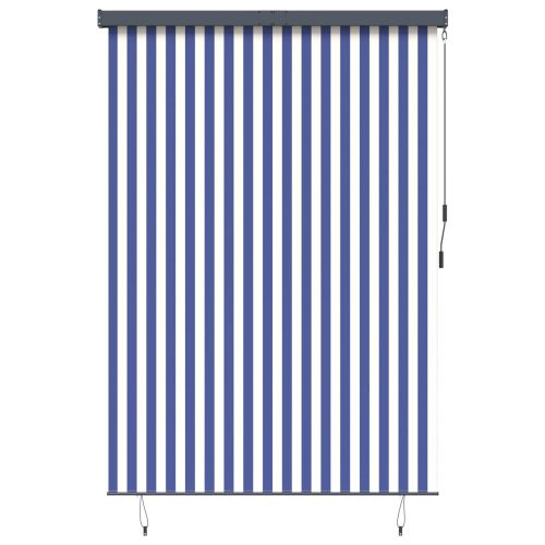 Ролетна щора Синьо и бяло 180 x 250 cm Текстил и Алуминий