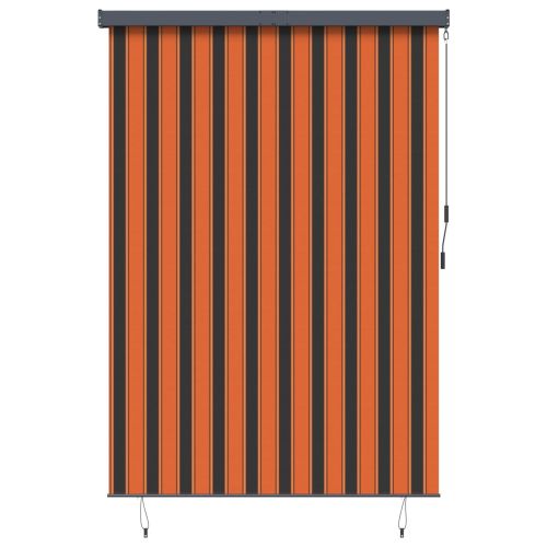Ролетна щора Оранжево и кафяво 180 x 250 cm Текстил и Алуминий