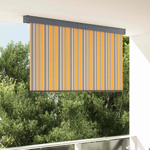 Ролетна щора Жълто и Синьо 180 x 250 cm Текстил и Алуминий