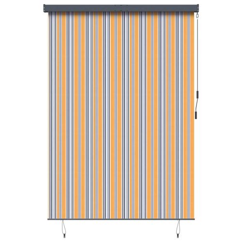 Ролетна щора Жълто и Синьо 180 x 250 cm Текстил и Алуминий