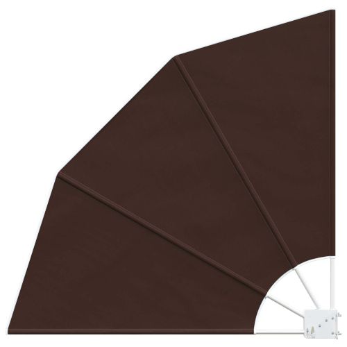 Прозорец за балкон 140 x 140 cm Полиестер Кафяво