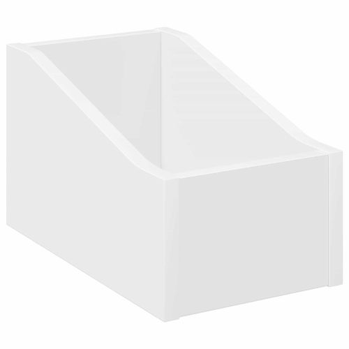 Кутия за LP записи Бяло 18 x 32 x 18 см Инженерна дървесина