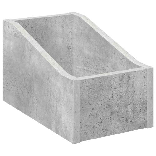 Кутия за LP записи Бетонно сиво 18 x 32 x 18 см