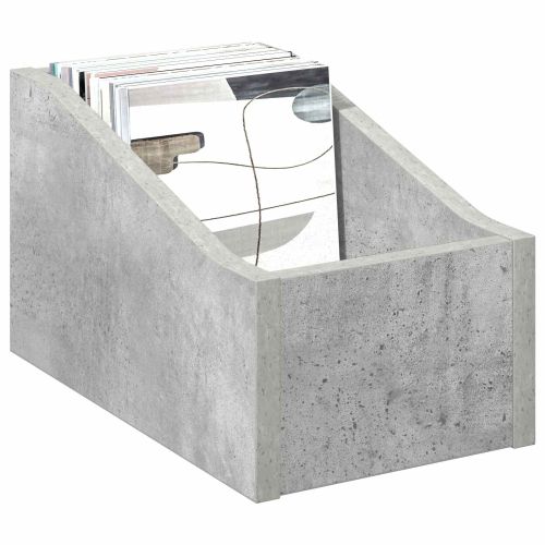 Кутия за LP записи Бетонно сиво 18 x 32 x 18 см