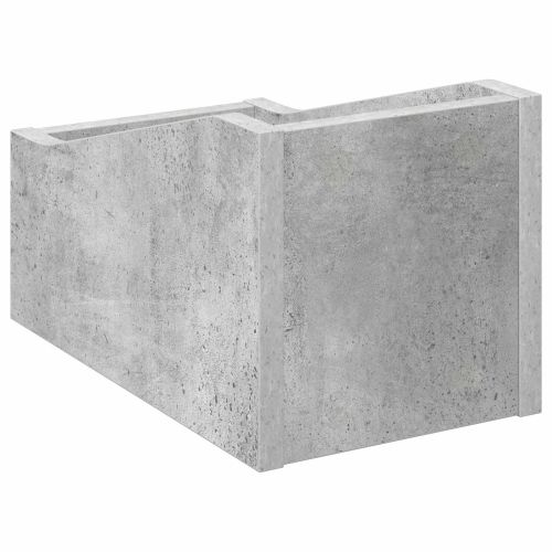 Кутия за LP записи Бетонно сиво 18 x 32 x 18 см